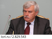 Губернатор Санкт-Петербурга Георгий Полтавченко (2011 год). Редакционное фото, фотограф Александр Тарасенков / Фотобанк Лори