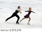 Чемпионат мира по фигурному катанию 2011. Дейвидас Стагнюнас и Изабелла Тобиас, литовские фигуристы. Редакционное фото, фотограф Игорь Долгов / Фотобанк Лори