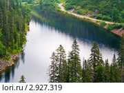 Горное озеро Амут в Хабаровском крае. Стоковое фото, фотограф Сергей Гусев / Фотобанк Лори