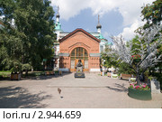 Красноярск. Памятник В.Ф. Войно-Ясенецкому (Архиепископу Луке) в сквере архиерейского дома (2011 год). Редакционное фото, фотограф Шичкина Антонина / Фотобанк Лори