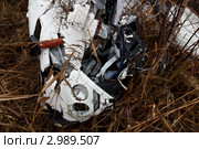 Разбившийся Robinson 44 (2011 год). Редакционное фото, фотограф Максим Голубев / Фотобанк Лори