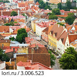 Вид с высоты на Старый город Таллина (2011 год). Стоковое фото, фотограф Вероника Галкина / Фотобанк Лори