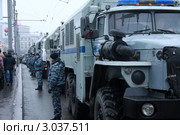 ОМОН на митинге (2011 год). Редакционное фото, фотограф Татьяна Четвертакова / Фотобанк Лори