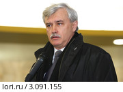 Губернатор Санкт-Петербурга Георгий Полтавченко (2011 год). Редакционное фото, фотограф Александр Тарасенков / Фотобанк Лори