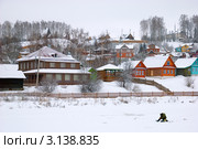 Плёс. Зимняя рыбалка на Шохонке (2012 год). Стоковое фото, фотограф Румянцева Наталия / Фотобанк Лори