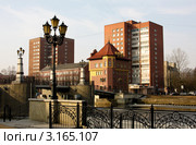 Калининград. Вид на город со стороны Рыбной деревни (2011 год). Редакционное фото, фотограф Наталья Белотелова / Фотобанк Лори