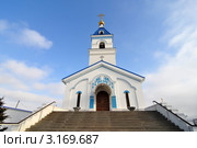 Церковь Иверской иконы Божией Матери на территории Свято-Иверского женского монастыря, основанного в 1903 году. Московский Патриархат Ростовская Епархия. Ростов-на-Дону (2012 год). Стоковое фото, фотограф Олег Пчелов / Фотобанк Лори