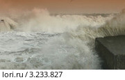 Волны на Черном море (2012 год). Стоковое видео, видеограф Владимир Никулин / Фотобанк Лори