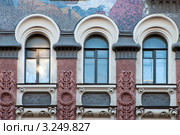 Стиль модерн в Петербурге (Улица Большая Зеленина, 28) (2012 год). Стоковое фото, фотограф Александр Алексеев / Фотобанк Лори