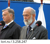 Президент ОАО "РЖД" Владимир Якунин и Принц Майкл Кентский (2007 год). Редакционное фото, фотограф Юрий Акимов / Фотобанк Лори