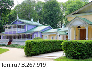 Главный дом усадьбы Спасское-Лутовиново. Мценский район. Орловская область (2011 год). Редакционное фото, фотограф Александра Меланич / Фотобанк Лори