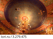 Дворец царя Алексея Михайловича. Столовая палата, потолок.  Интерьер (2012 год). Редакционное фото, фотограф Наталья Волкова / Фотобанк Лори