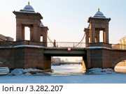 Фонтанка. Мост Ломоносова (Чернышев мост). Санкт-Петербург (2012 год). Стоковое фото, фотограф Александр Алексеев / Фотобанк Лори