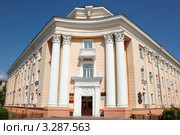 Петрозаводск, административное историческое здание на проспекте Карла Маркса. Место, где был дом Державина (2011 год). Стоковое фото, фотограф Ольга Липунова / Фотобанк Лори