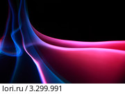 Абстрактные цветные волны на черном фоне. Стоковая иллюстрация, иллюстратор Losevsky Pavel / Фотобанк Лори