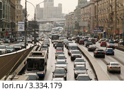 Пробка на Садовом кольце (2012 год). Редакционное фото, фотограф Андрей Ерофеев / Фотобанк Лори