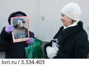Митинг "За честные выборы" на Новом Арбате. 10 марта 2012. Про Сталина. Редакционное фото, фотограф Ирина Фирсова / Фотобанк Лори