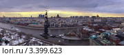 Панорама вечерней Москвы (2012 год). Редакционное фото, фотограф Наталья Чуб / Фотобанк Лори