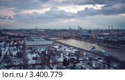 Вечерняя Москва. Вид на Третьяковскую галерею и парк Искусств (2012 год). Редакционное фото, фотограф Наталья Чуб / Фотобанк Лори