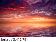 Морской закат. Стоковое фото, фотограф Алексей Строганов / Фотобанк Лори