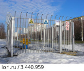 Газовое оборудование на Уссурийской улице. Гольяново. Москва (2012 год). Редакционное фото, фотограф lana1501 / Фотобанк Лори