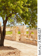 Фрагменты церкви 12-ого столетия Panagia Chrysopolitissa в Куклии близ храма Афродиты, Кипр (2012 год). Стоковое фото, фотограф Миронова Евгения / Фотобанк Лори