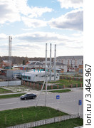 Заводоуковск. Квартальная газовая котельная. Вид сверху (2011 год). Стоковое фото, фотограф Александр Тараканов / Фотобанк Лори