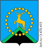 Герб города Оленегорска. Мурманская область. Стоковая иллюстрация, иллюстратор Владимир Макеев / Фотобанк Лори
