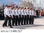 Районный конкурс среди школ,посвящённый  Победе в Великой Отечественной войне.Старшеклассники. (2010 год). Редакционное фото, фотограф Роман Фомин / Фотобанк Лори