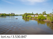 Разлив реки Хопёр, город Балашов, Саратовская область (2011 год). Стоковое фото, фотограф Истомина Елена / Фотобанк Лори