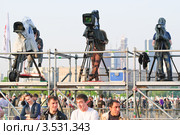 Телеоператоры за работой (2012 год). Редакционное фото, фотограф Алёшина Оксана / Фотобанк Лори
