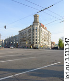 Вид на ул. Тверская д. 17. г. Москва (2012 год). Редакционное фото, фотограф Вячеслав Палес / Фотобанк Лори