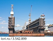 Плавучая верфь. Санкт-Петербург. Стоковое фото, фотограф Николай Коржов / Фотобанк Лори