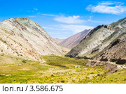 Горная долина солнечным летним днем. Алтай. Стоковое фото, фотограф Михаил Павлов / Фотобанк Лори