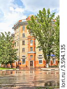 Лыткарино. Центр города после летнего дождя (2012 год). Стоковое фото, фотограф Владимир Сергеев / Фотобанк Лори