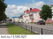Центральная улица города Шебекино (2012 год). Редакционное фото, фотограф Галина Лукьяненко / Фотобанк Лори