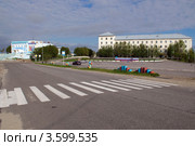 Городской пейзаж, город Полярный, Мурманская область (2012 год). Стоковое фото, фотограф Вячеслав Палес / Фотобанк Лори