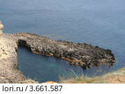 Бухта,на Мысе Тарханкут,вид сверху (2012 год). Стоковое фото, фотограф Робул Дмитрий / Фотобанк Лори
