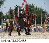 Польские крылатые гусары (2012 год). Редакционное фото, фотограф Алексей Голованов / Фотобанк Лори