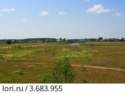 Вид на село Лыбаево. Тюменская область (2012 год). Стоковое фото, фотограф Анатолий Матвейчук / Фотобанк Лори