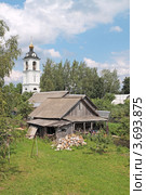 Сельский дворик в Язвище. Подмосковье (2012 год). Стоковое фото, фотограф Сергей Соболев / Фотобанк Лори