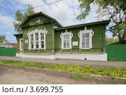 Моршанск, Тамбовская область. Кожно-венерологический диспансер, бывший жилой дом. Памятник архитектуры XIX-XX веков, охраняется государством (2011 год). Редакционное фото, фотограф A Челмодеев / Фотобанк Лори