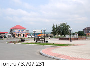 Город Ишим. Городская площадь с фонтаном (2012 год). Редакционное фото, фотограф Александр Тараканов / Фотобанк Лори