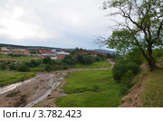 Кяхта, Бурятия. Красные казармы. (2012 год). Стоковое фото, фотограф Валерий Митяшов / Фотобанк Лори