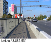 Шереметьевская улица (мост через Шереметьевский путепровод). Москва (2012 год). Редакционное фото, фотограф lana1501 / Фотобанк Лори