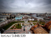 Панорама ноябрьской Москвы (2010 год). Редакционное фото, фотограф Julia Shepeleva / Фотобанк Лори