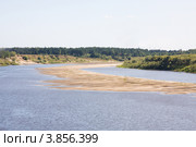 Песчаная коса, река Вычегда. Стоковое фото, фотограф Наталия Шевченко / Фотобанк Лори