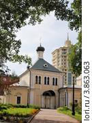 Храм Марона Пустынника (Благовещения) в Старых Панех в Москве. Стоковое фото, фотограф stargal / Фотобанк Лори