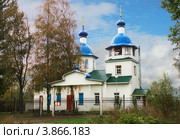 Церковь в честь иконы Пресвятой Богородицы <Скоропослушница Невская>. Пудож (2012 год). Стоковое фото, фотограф Александр Романов / Фотобанк Лори