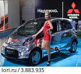 Мицубиси Mitsubishi i-MiEV (2012 год). Редакционное фото, фотограф Максим Голубев / Фотобанк Лори